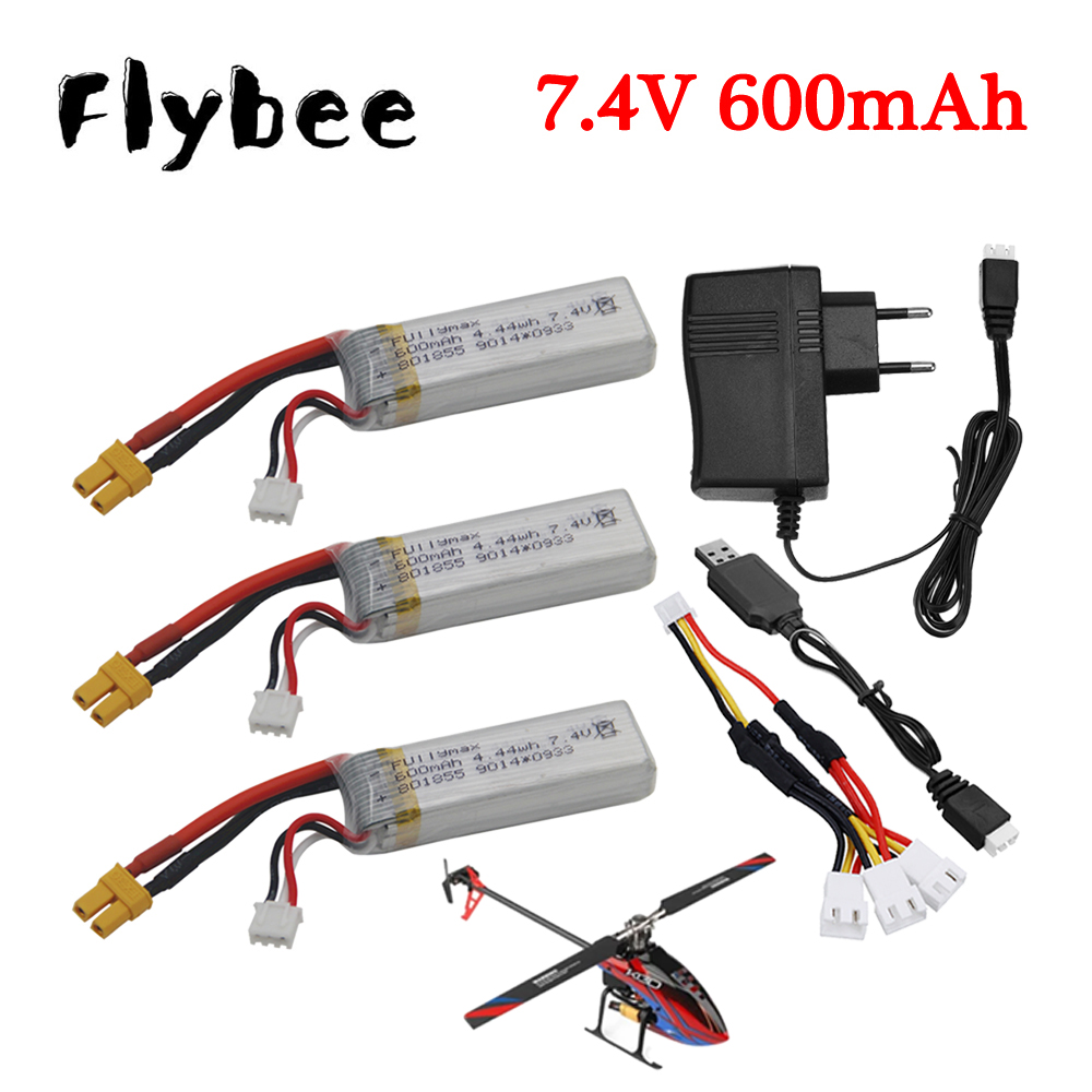 Drone Battery Charger - 7.4V 600mAh Lipo Pil +7.4V Şarj