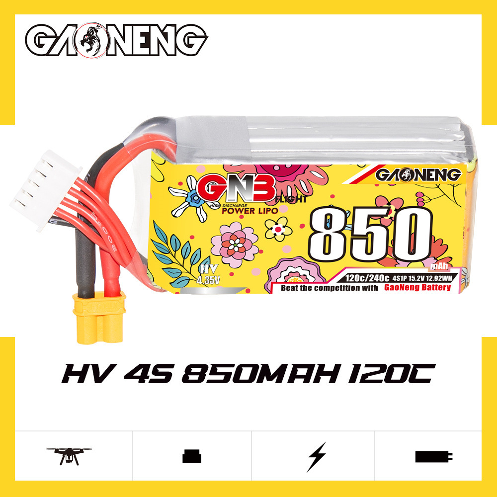 Yükseltildi GNB 4S 15.2V 850mA - Drone Battery 3S incelemesi ve fiyatı